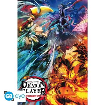 DEMON SLAYER - Poster Maxi "Schlüsselkunst 2"  Erleben Sie den Nervenkitzel des Unterhaltungsviertels mit diesem offiziell lizenzierten Demon Slayer Poster.